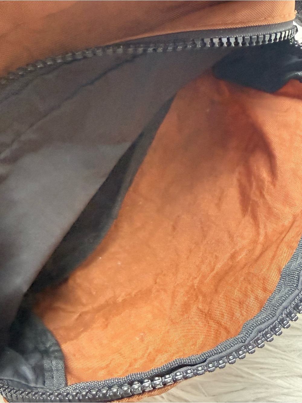 BAGGU Fanny Pack Brown Rust Nylon Crossbody Belt Waist Bag - Picture 8 of 11